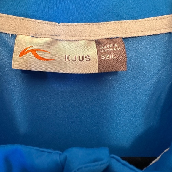 Kjus Dorian Half-Zip Golf Shirt Bright Blue Size 52 Large Lightweight Tiny Logo - Picture 2 of 11